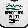 thumbnail image 4 of Inktastic Future Helicopter Pilot Boys or Girls Baby Bib, 4 of 4