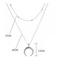 thumbnail image 2 of collier Superpos Pendentif Double Coin Pour Femme Et Fille, 2 of 5