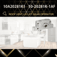 thumbnail image 3 of 2X Mécanisme 10A20281K1 Compatible avec Ventilateur de Toit RV Pièces de Rechange 10-20281K-1AF 10A20281K-1AF, 3 of 6