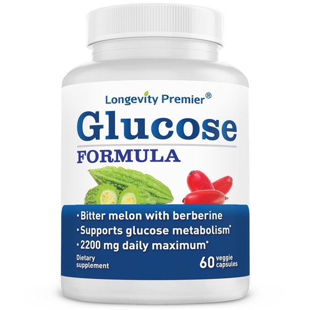 Longevity Glucose Formula 60 Capsules with Bitter Melon 600mg and