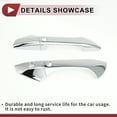 thumbnail image 4 of 1 Set Car Door Handle Cover for Honda Accord 2008-2012 Outside Silver Tone ABS, 4 of 6