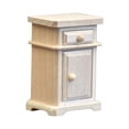 thumbnail image 3 of Mesita de noche de madera a escala 1:12, mesita de noche DIY para dormitorio, armario con cajón de almacenamiento, soportes de noche para casa de, 3 of 9