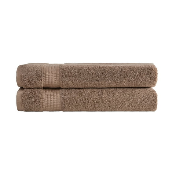 Ozdilek 2-Piece Bath Towels, 30x60 550GSM– 30x60 Inches, 100% Turkish Cotton, Luxury Quick Dry, Extra Large, Fade-Resistant, Eco-Friendly, Spa Towel, Cotton Towel (Light Brown)