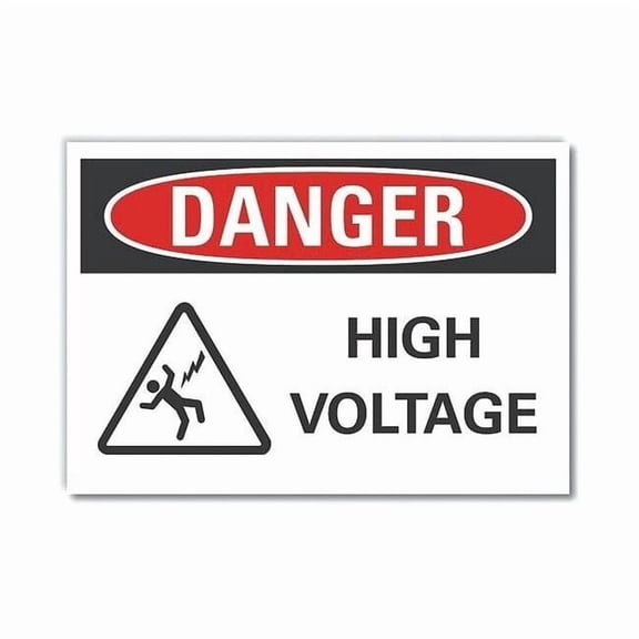 Lyle Danger Sign,10" W,7" H,0.004" Thickness LCU4-0230-ED_10x7