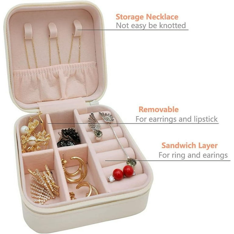 Mini Jewelry Travel Case, Travel Jewelry Case Small Jewelry