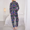 thumbnail image 3 of Pajama Sets for Women 2 Pcs, Roosters 1 Button Down Long Sleeve Sleepwear Lounge PJ Sets, 3 of 6