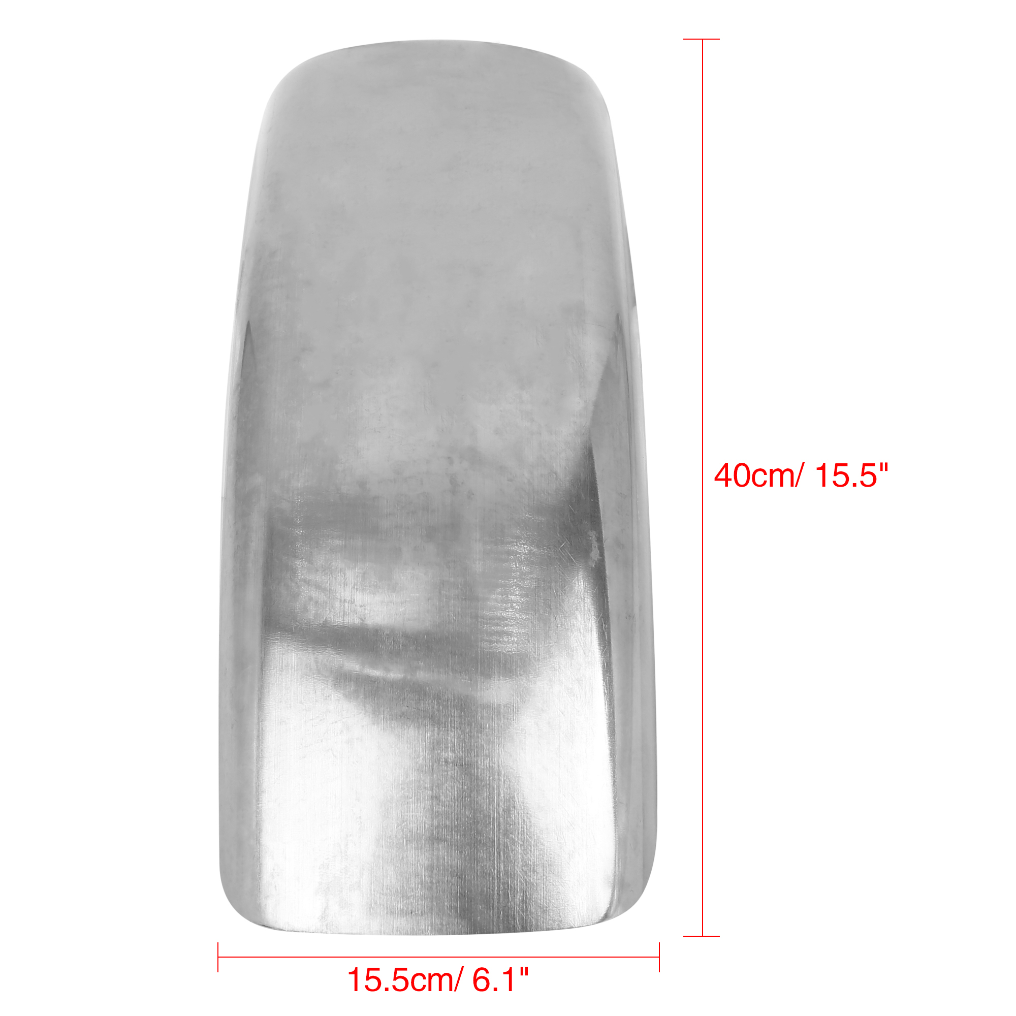 Unique Bargains 6.1" Silver Motorcycle Short Rear Mud Guard for Harley 883