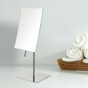 Jerdon Rectangular Tabletop Vanity Mirror - Makeup Mirror with 3X Magnification - Polished Chrome Finish - 5 by 8 - Model JP358C