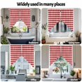 thumbnail image 6 of Swag Curtain Valances Red Diamond Plaid Swag Valances for Kitchen Windows White Geometric Check Short Topper Curtains Valance Tier Pair for Kitchen Bedroom Living Room Bathroom 28"x36", 6 of 8