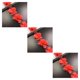 thumbnail image 5 of Billuyoard Flor Perlas Encaje Borde Pasamanería Boda Chifón Cinta Aplique Bricolaje Costura rojo 3piezas, 5 of 5