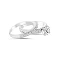 thumbnail image 2 of 1 Carat Diamond Engagement Ring Matching Wedding Band Prong Set 14K White Gold, 2 of 3