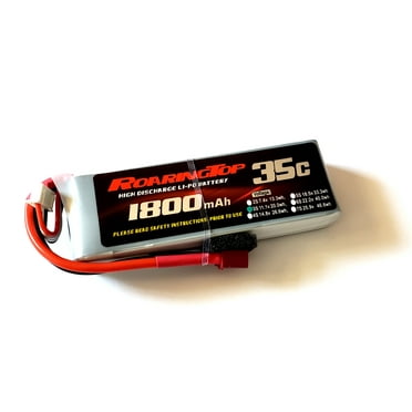 ROARINGTOP LiPo Battery Pack 35C High Discharge Rate 3S with Deans Plug, 1800mAh, 147g, 11.1V