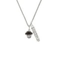 thumbnail image 2 of Delight Jewelry Silvertone Black Center Spinner Silvertone Sisters Best Friends Forever Bar Charm Necklace, 23", 2 of 4