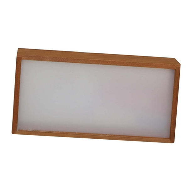 Marco de caja de sombra de madera con luz, regalos de bricolaje, decoración del hogar, escaparate profundo para 26cmx6cmx13cm