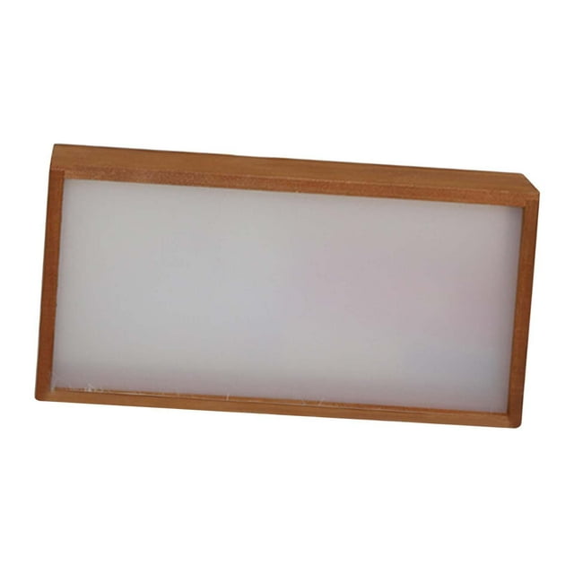 simhoa Wooden Shadow Box Frame with Light Deep Showcase for Photos Keepsakes Awards 26cmx6cmx13cm