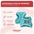 thumbnail image 4 of Downtown Pet Supply Step In Dog Harness No Pull, X-Large, Light Blue, 4 of 8