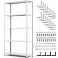 thumbnail image 2 of QinaQin 5-Tier Metal Storage Rack, 68 Inches x 35 Inches x 12 Inches, Adjustable Heavy-Duty Bookshelf, Suitable for Garages, Pantrys, Or Offices, 2 of 9