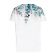 thumbnail image 4 of bnaln Women Tops Summer T Shirts Casual Button Short Sleeve Shirts Floral Printed V Neck Tees Shirts Elegant Tunic Tops Dressy Blouses Ladies Henley Shirts Pullover Going Out Tops, 4 of 5