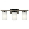 thumbnail image 5 of 45497OZ Kichler Lighting Crosby - 3 Light Bath Vanity Approved for Damp Locations - with Contemporary inspirations - 23 inches wide-Olde Bronze Finish, 5 of 6