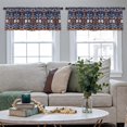 thumbnail image 4 of LALILO Kitchen Curtain Valance Ethnic Boho Scribble Retro Rod Pocket Window Curtain 52"x 18" Set of 2, 4 of 5