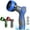 Blue, variant on Hose Nozzle 10 Adjustable Patterns Garden Hose Nozzle Premium High Pressure Water Hose Nozzle with Thumb Control Design Hose Sprayer Nozzle for Garden & Lawns Watering, Cleaning, Pets & Car Washing