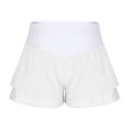 thumbnail image 6 of Bzhegqhd Women's Fashion Casual Flounce Shorts Solid Fold Shorts, 6 of 8