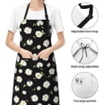thumbnail image 6 of Vsdgher Daisies Flowers Waterproof Apron with 2 Pockets Kitchen Chef Aprons Bibs for Grooming Cooking Baking Painting Gardening, 6 of 8