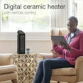 thumbnail image 6 of Restored Lasko 15.75" 1500W Oscillating Digital Ceramic Tower Space Heater, Remote, Black, CT16670 (Refurbished), 6 of 8