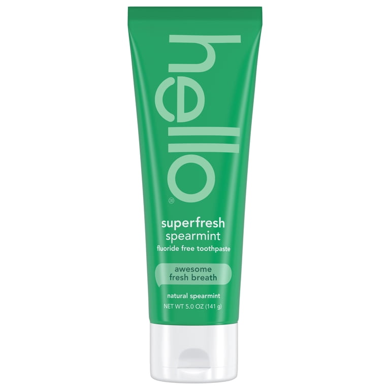 hello Superfresh Fluoride Free Toothpaste for Bad Breath, Natural