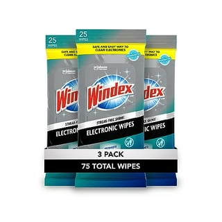 Windex Glass and Surface Pre-Moistened Wipes, Original, 38 Wipes, 3 Count  Pack (114 Wipes Total)