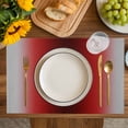 thumbnail image 4 of Dark Red Grey Black Ombre Placemats Set of 4, Farmhouse Gradient Minimalist Placemats for Dining Table, Place Mats for Kitchen Tabletop, Waterproof Wipeable Dining Table Mats Set, 4 of 9