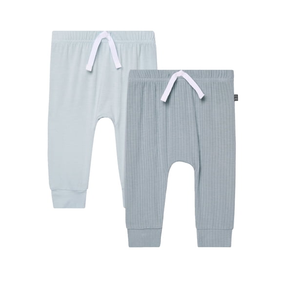 Modern Moments by Gerber Baby Neutral Super Soft Viscose Pants, 2-Pack, Sizes Newborn - 12 Months