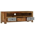 thumbnail image 4 of vidaXL Television Stand Vintage Solid Wood Sheesham 47.2" x 11.8" x 15.7", 4 of 11