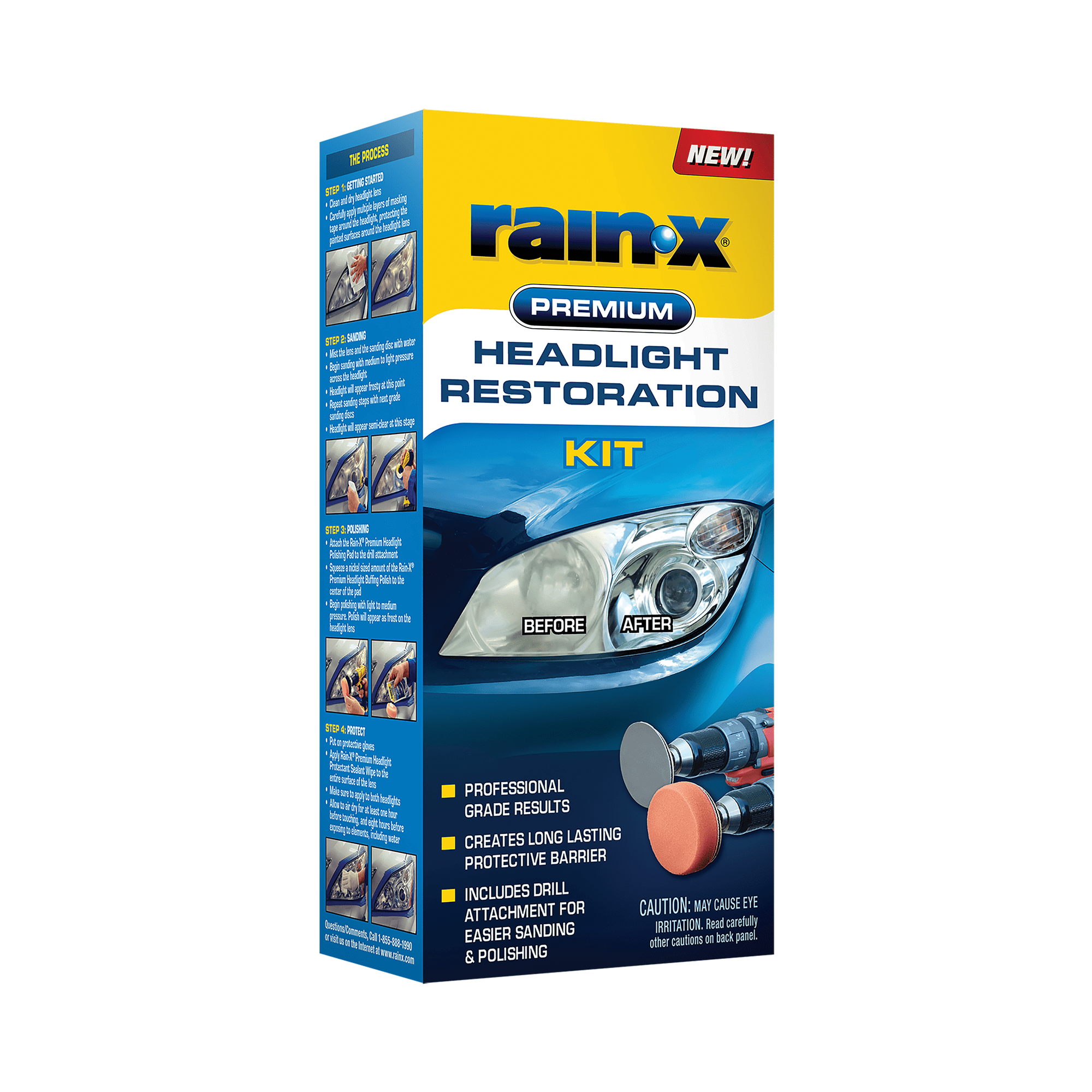Rain-x Premium Headlight Restoration Kit - 610153