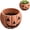 Small, variant on Lethargic Halloween Pumpkin Planter Pot, Brown Resin Flower Pot, Indoor Outdoor Fall Porch Garden Decor, Small or Large