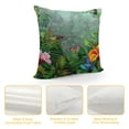 thumbnail image 4 of GOSMITH Tropical Plants Outdoor Pillow Shams, Decorative Pillowcases Cushion Case, Soft Throw Pillow Covers Waterproof Pillow Case, Watercolor Monstera Palm Leaves with Flowers Birds White, 4 of 5