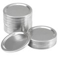 thumbnail image 2 of Wisremt 12PCS Tinplate Sealing Lids Sheet Glass Jar Storage Canning Lids Sheet Split-type,70mm, 2 of 6