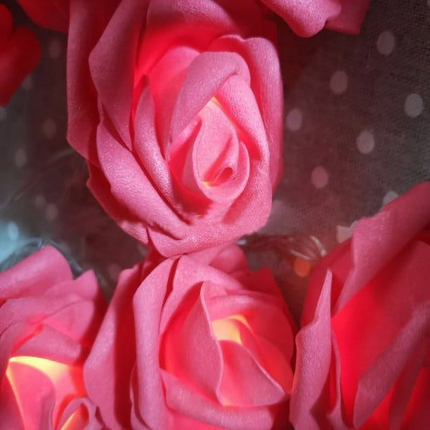 Xihbxyly Artículos En Liquidación Por Menos de 10 Dólares Hermoso Ramo de Rosas con Usb, Luces Led para Árbol, Decoración para Fiestas, Bodas, El Hogar, Regalo