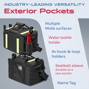 Truck Front Seat Organizer with Dedicated Tablet and Laptop Storage Space with Stabilizing Side Straps