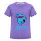 thumbnail image 1 of Playera MrBeast Algodón Niño Niña Moda Verano Estilo Juvenil Estampado Pantera Azul Ropa Fans Regalo Original Casual Infantil, 1 of 4