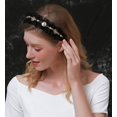 thumbnail image 3 of Diademas de lujo barrocas vintage con diamantes de imitación negros para mujer, diademas elegantes acolchadas de terciopelo de diseñador de moda para fiestas de baile, compromisos, vacaciones., 3 of 5