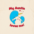 thumbnail image 4 of Inktastic My Auntie Loves Me Narwhal Family Boys or Girls Baby T-Shirt, 4 of 5
