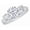 Diamond, variant on 1 to 6 Carat Oval Platinum LAB GROWN Gemstone and LAB GROWN Diamond Engagement Ring (AAAA Heirloom Quality) Diamond Gemstone 1 Carat Size-9
