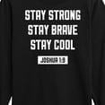 thumbnail image 3 of Instant Message - Stay Strong Brave Cool - Toddler & Youth Long Sleeve Graphic T-Shirt, 3 of 6