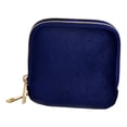 thumbnail image 4 of Estuche de viaje para joyas, bolsa de doble capa, organizador con cremallera, bolsa de almacenamiento para brazaletes, soportes para madres y collares Azul oscuro, 4 of 8