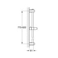 thumbnail image 4 of GROHE 27500 000 Euphoria 36-Inch Shower Bar, 4 of 4