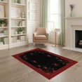 thumbnail image 2 of ODIKA 4'x6' Washable Area Rug Mens Spooky Web Cobweb Men Motif Strand Border Webs Wevs Bold for Bedroom, Reading Nook, Pet Friendly & Non-Shedding, 2 of 7