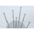 thumbnail image 4 of Maklaine 15.75" Contemporary Glass Floating Pedestal Sofa Table in Clear, 4 of 4