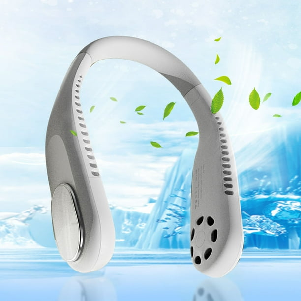 Dpityserensio Portable Leafless Hanging NeckFan Comfortable Cooling