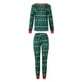 thumbnail image 3 of Matching Family Pajamas Sets Christmas PJ's Snowflake Print Top and Pants Bottom Sleepwear, 3 of 3